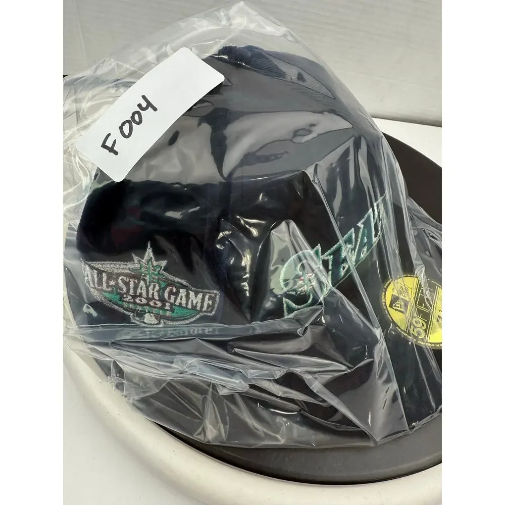 New Era Seattle Mariners Corduroy 59FIFTY Fitted Hat 7 3/4 2001‎ All Star Game